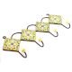 Yellow And White Tiny Flower Ceramic Tiles Hooks